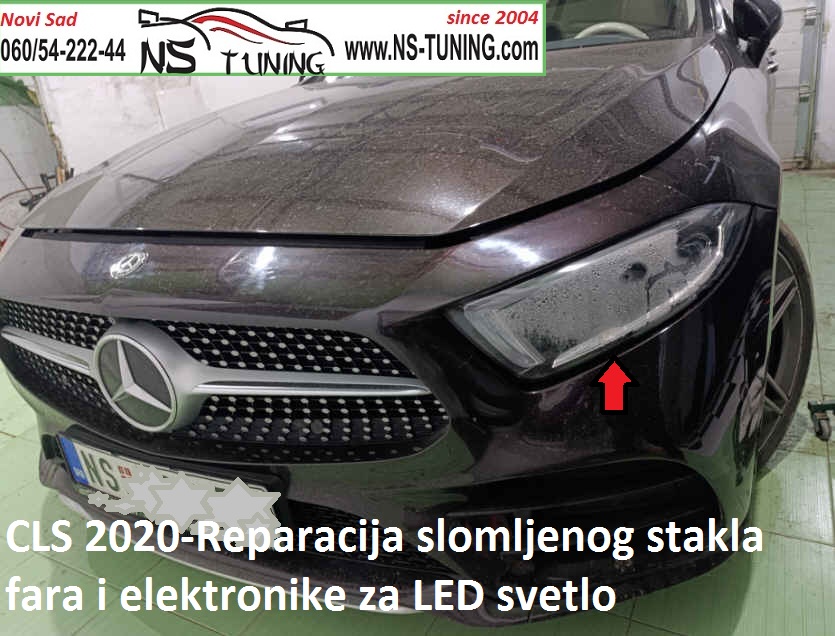mercedes cls c257 2019 2020 2021 2022 led far mokar ne radi reparacija servis farova novi sad ns tuning